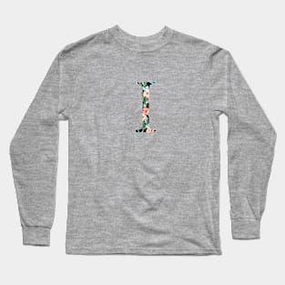 Iota Floral Greek Letter Long Sleeve T-Shirt